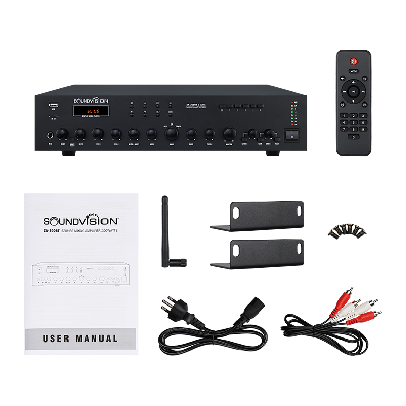 Soundvision Sa-150bt เครื่องขยายเสียง มิกซิ่งแอมป์ 5 โซน กำลังขับ 150 วัตต์ (คัดลอก) Soundvision Sa-150bt เครื่องขยายเสียง มิกซิ่งแอมป์ 5 โซน กำลังขับ 150 วัตต์ (คัดลอก)