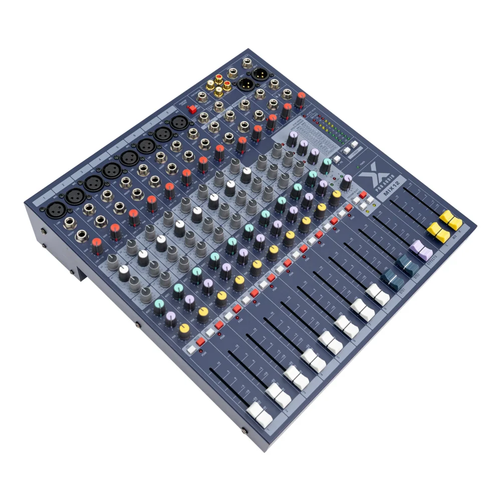 X Pro Audio Mix12 (By River) มิกเซอร์อนาล็อก 12 แชนแนล พร้อม Dsp เอฟเฟค 16 แบบ X Pro Audio Mix12 (By River) มิกเซอร์อนาล็อก 12 แชนแนล พร้อม Dsp เอฟเฟค 16 แบบ
