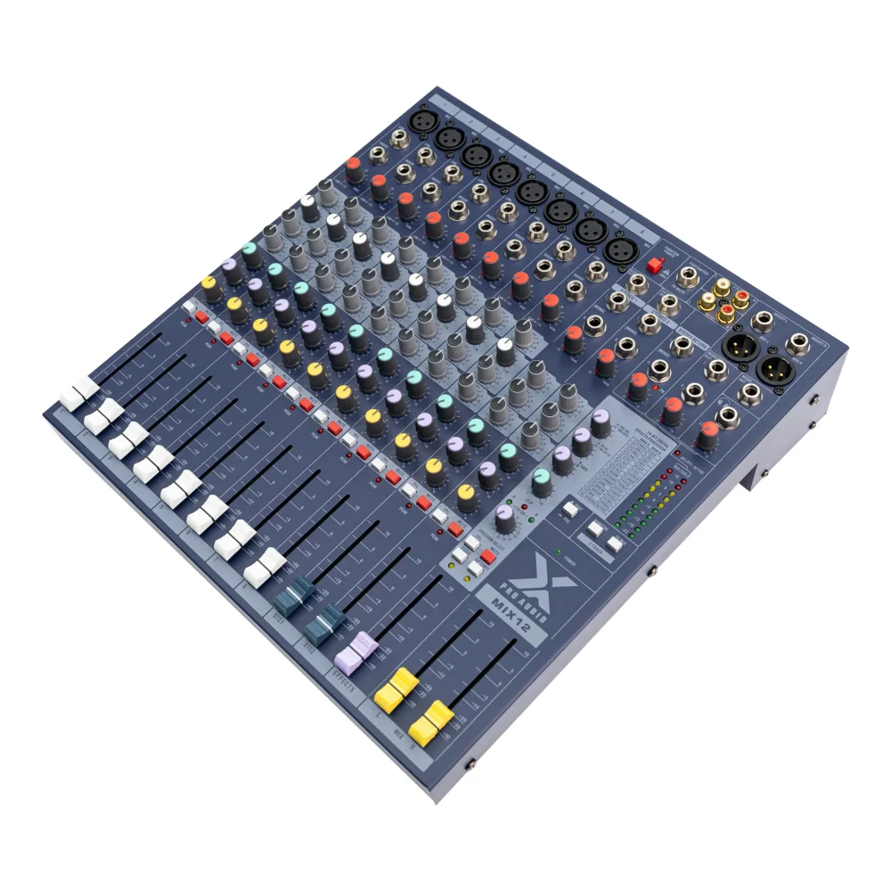 X Pro Audio Mix12 (By River) มิกเซอร์อนาล็อก 12 แชนแนล พร้อม Dsp เอฟเฟค 16 แบบ X Pro Audio Mix12 (By River) มิกเซอร์อนาล็อก 12 แชนแนล พร้อม Dsp เอฟเฟค 16 แบบ
