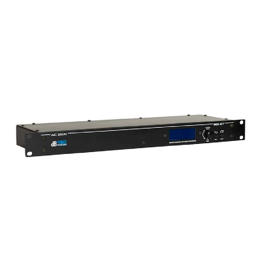 Dbtechnologies Ac26n โปรเซสเซอร์เสียง 2 Input / 6 Output มี Dsp Dbtechnologies Ac26n โปรเซสเซอร์เสียง 2 Input / 6 Output มี Dsp