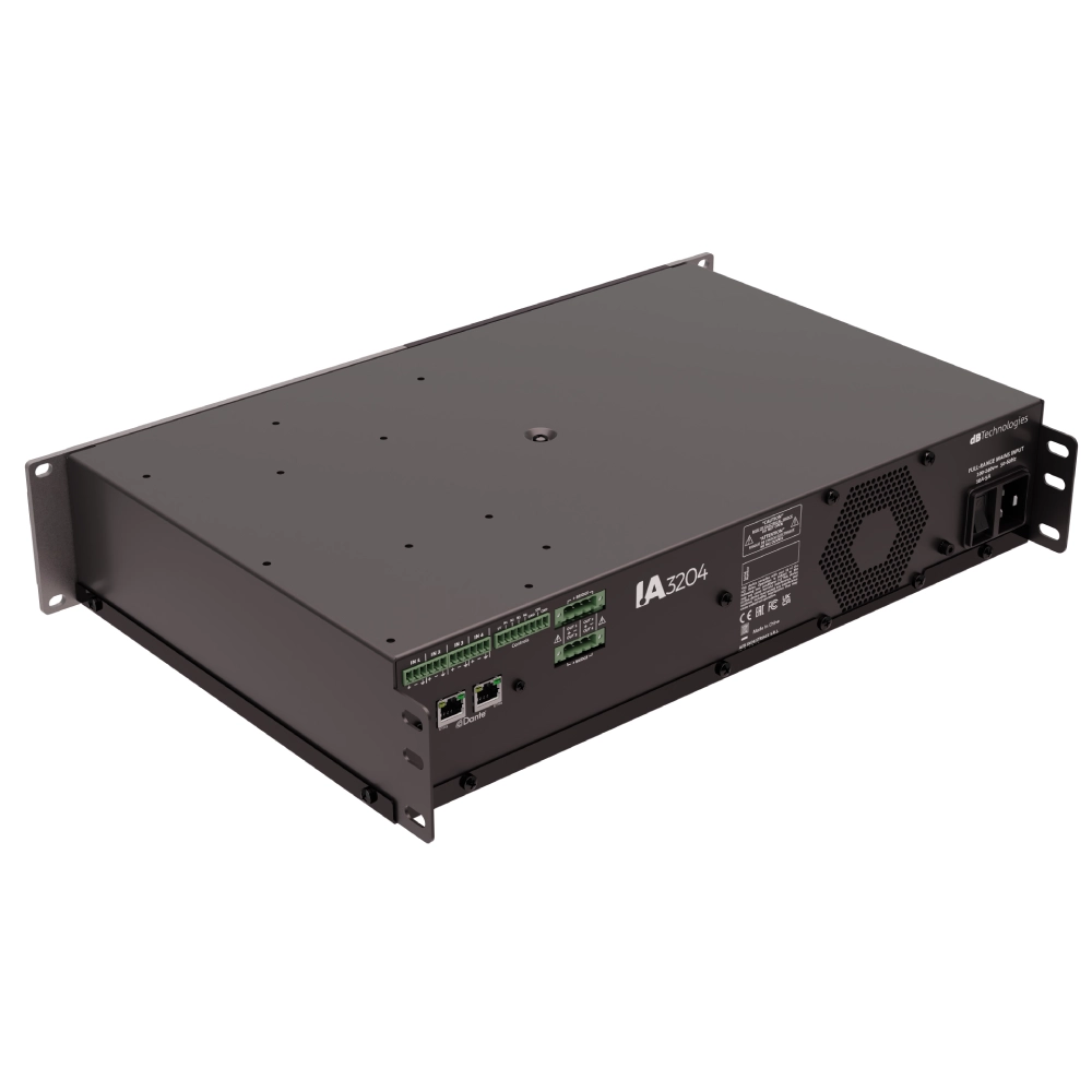 Dbtechnologies Ia3204 D เพาเวอร์แอมป์ 4 แชนแนล รองรับ Dante Dbtechnologies Ia3204 D เพาเวอร์แอมป์ 4 แชนแนล รองรับ Dante