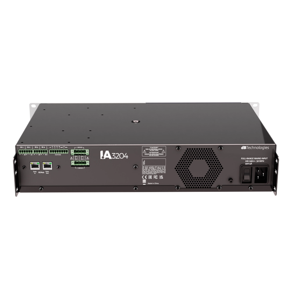 Dbtechnologies Ia3204 R เพาเวอร์แอมป์ 4 แชนแนล ขนาด 2u Dbtechnologies Ia3204 R เพาเวอร์แอมป์ 4 แชนแนล ขนาด 2u