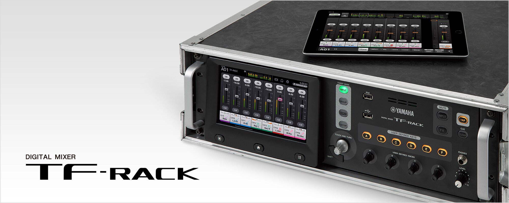 Yamaha Tf-Rack มิกเซอร์ดิจิตอลแบบติดแร็ค 16 อินพุต
