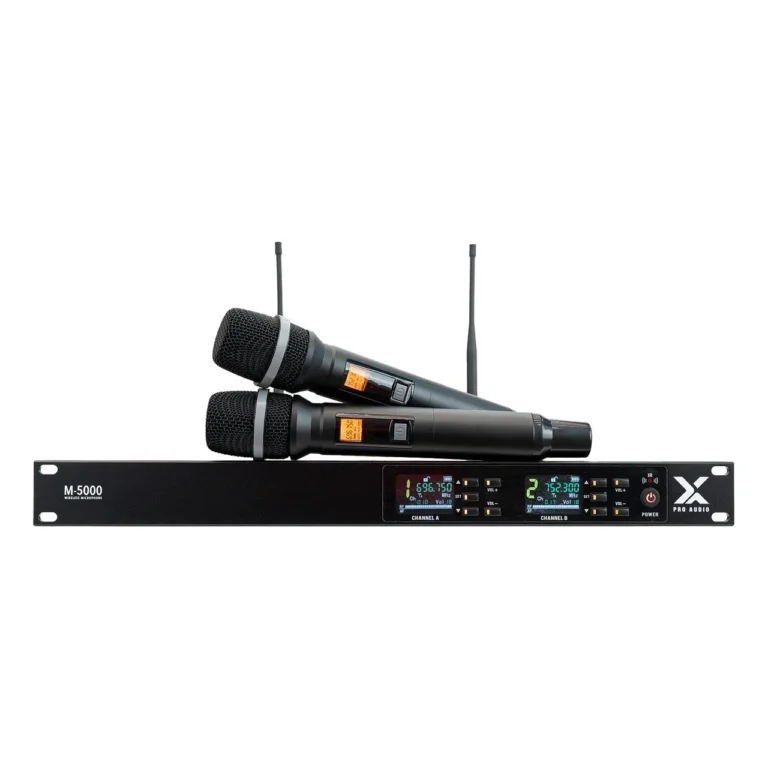 X Pro Audio M-5000 (By River) ไมโครโฟนไร้สายแบบคู่ คลื่นความถี่ Uhf