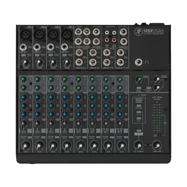 Mackie 1202vlz4 มิกเซอร์ 12 ช่อง Analog Mixer พร้อม Onyx Mic Preamps สำหรับสตูดิโอและงานแสดงสด