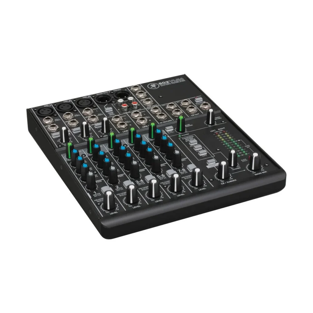 Mackie 802vlz4 มิกเซอร์ 8 ช่อง Analog Mixer พร้อม Onyx Mic Preamps สำหรับสตูดิโอและงานแสดงสด Mackie 802vlz4 มิกเซอร์ 8 ช่อง Analog Mixer พร้อม Onyx Mic Preamps สำหรับสตูดิโอและงานแสดงสด