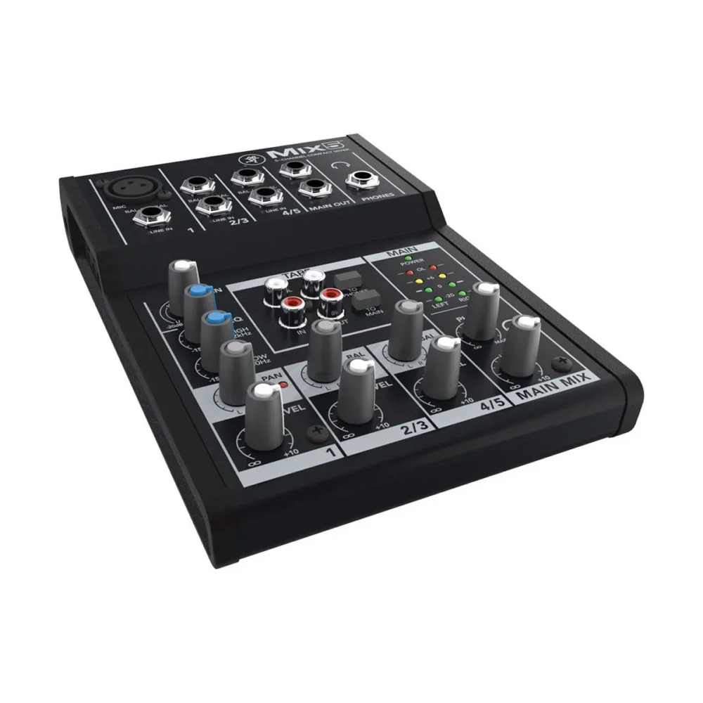 Mackie Mix5 มิกเซอร์ 5 ช่อง Compact Analog Mixer สำหรับสตูดิโอ พอดแคสต์ และงานแสดงสด Mackie Mix5 มิกเซอร์ 5 ช่อง Compact Analog Mixer สำหรับสตูดิโอ พอดแคสต์ และงานแสดงสด