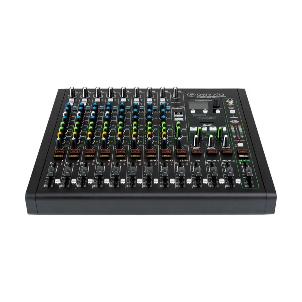 Mackie Onyx12 มิกเซอร์ 12 ช่อง Analog Mixer พร้อม Usb Recording สำหรับสตูดิโอ ไลฟ์สตรีม และ Podcast Mackie Onyx12 มิกเซอร์ 12 ช่อง Analog Mixer พร้อม Usb Recording สำหรับสตูดิโอ ไลฟ์สตรีม และ Podcast