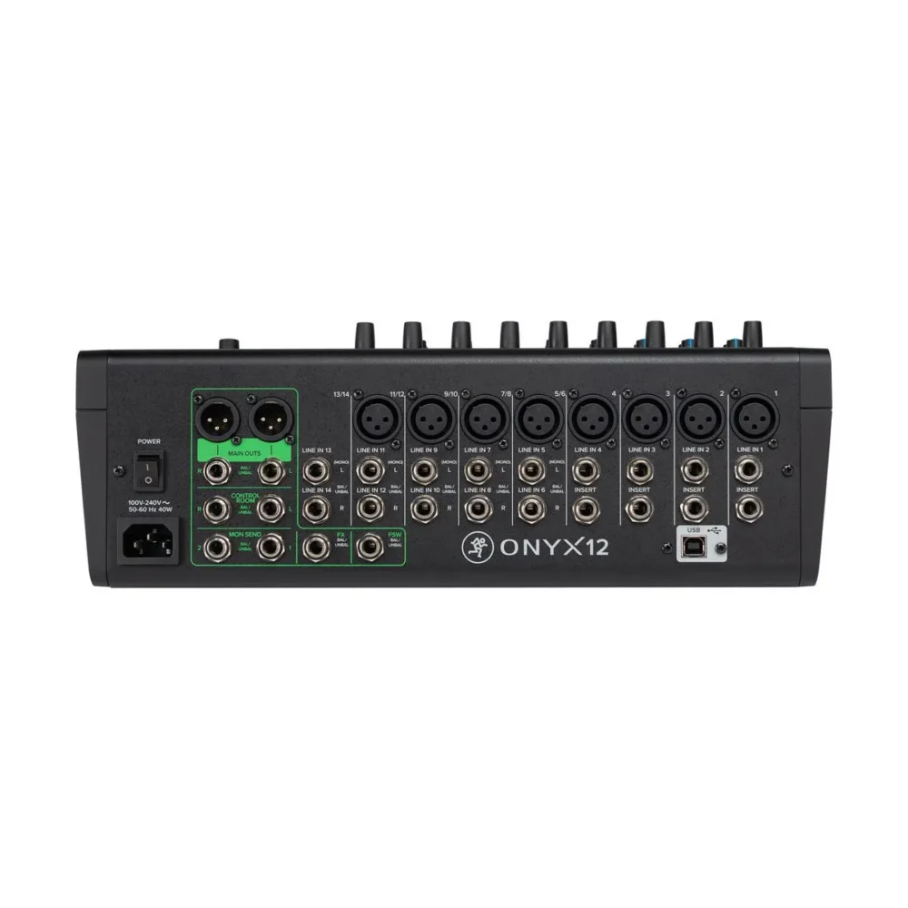 Mackie Onyx12 มิกเซอร์ 12 ช่อง Analog Mixer พร้อม Usb Recording สำหรับสตูดิโอ ไลฟ์สตรีม และ Podcast Mackie Onyx12 มิกเซอร์ 12 ช่อง Analog Mixer พร้อม Usb Recording สำหรับสตูดิโอ ไลฟ์สตรีม และ Podcast