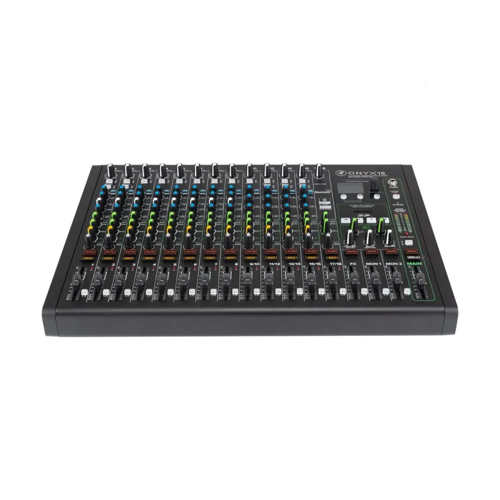 Mackie Onyx16 มิกเซอร์ 16 ช่อง Analog Mixer พร้อม Usb Multitrack Recording สำหรับสตูดิโอ ไลฟ์สตรีม และ Podcast Mackie Onyx16 มิกเซอร์ 16 ช่อง Analog Mixer พร้อม Usb Multitrack Recording สำหรับสตูดิโอ ไลฟ์สตรีม และ Podcast