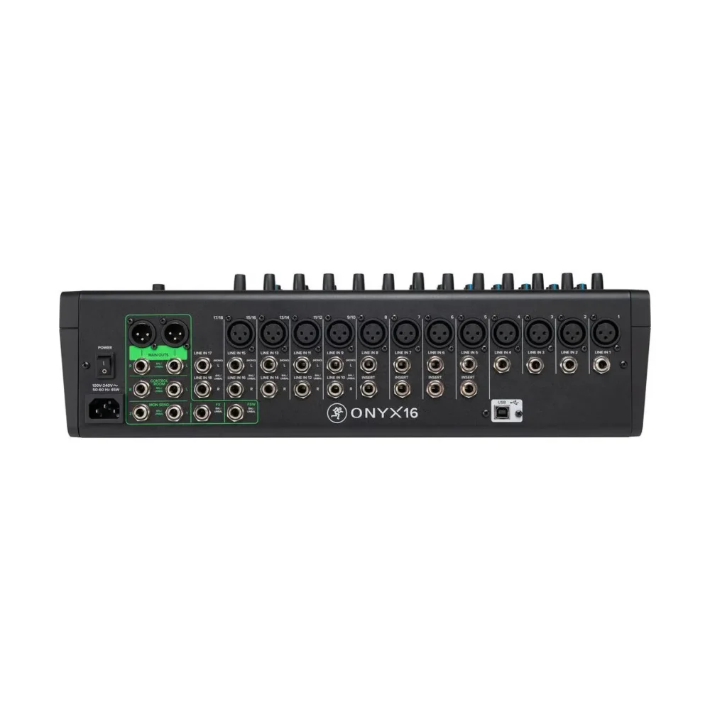 Mackie Onyx16 มิกเซอร์ 16 ช่อง Analog Mixer พร้อม Usb Multitrack Recording สำหรับสตูดิโอ ไลฟ์สตรีม และ Podcast Mackie Onyx16 มิกเซอร์ 16 ช่อง Analog Mixer พร้อม Usb Multitrack Recording สำหรับสตูดิโอ ไลฟ์สตรีม และ Podcast