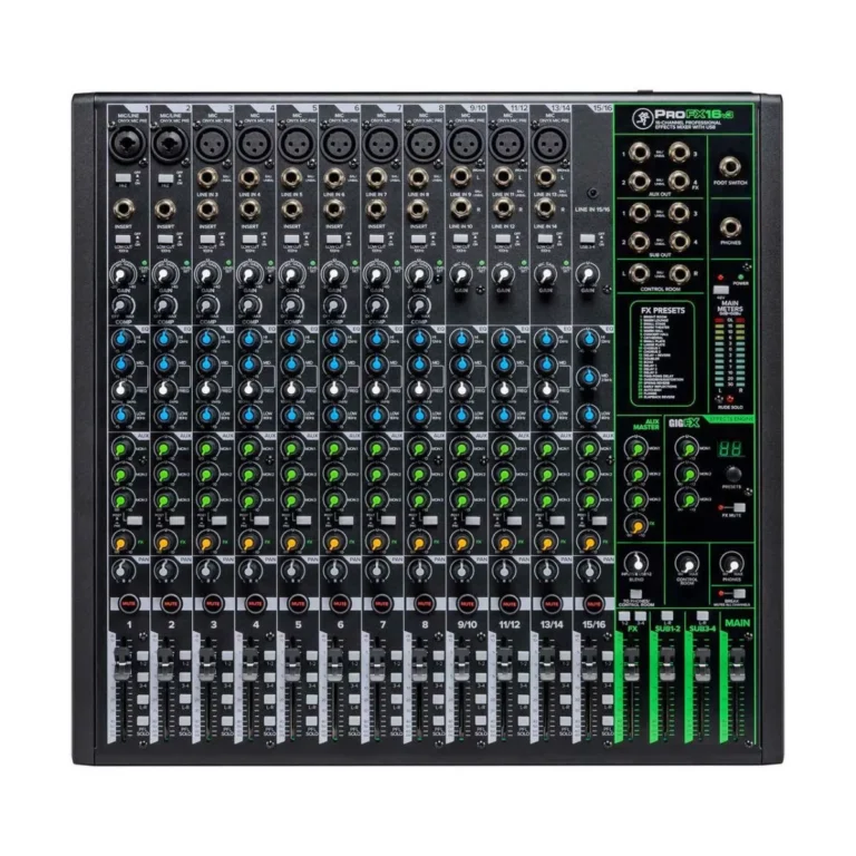 Mackie Profx16v3 มิกเซอร์ 16 ช่อง Professional Effects Mixer พร้อม Usb Recording สำหรับสตูดิโอ ไลฟ์สตรีม และงานแสดงสด