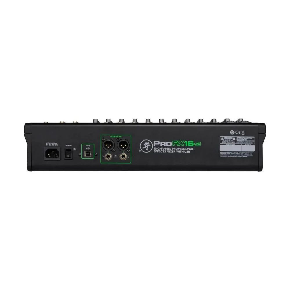 Mackie Profx16v3 มิกเซอร์ 16 ช่อง Professional Effects Mixer พร้อม Usb Recording สำหรับสตูดิโอ ไลฟ์สตรีม และงานแสดงสด Mackie Profx16v3 มิกเซอร์ 16 ช่อง Professional Effects Mixer พร้อม Usb Recording สำหรับสตูดิโอ ไลฟ์สตรีม และงานแสดงสด