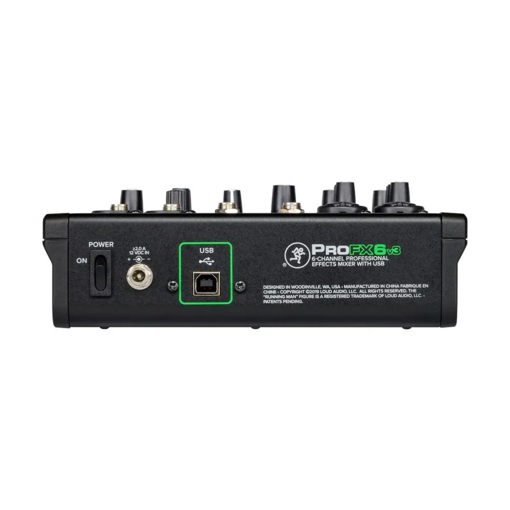 Mackie Profx6v3 มิกเซอร์ 6 ช่อง Professional Effects Mixer พร้อม Usb สำหรับสตูดิโอ ไลฟ์สตรีม และงานแสดงสด Mackie Profx6v3 มิกเซอร์ 6 ช่อง Professional Effects Mixer พร้อม Usb สำหรับสตูดิโอ ไลฟ์สตรีม และงานแสดงสด