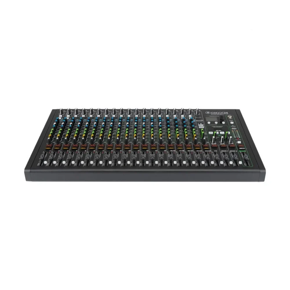 Mackie Onyx24 มิกเซอร์ 24 ช่อง Analog Mixer พร้อม Usb Multitrack Recording สำหรับสตูดิโอ ไลฟ์สตรีม และงานแสดงสด Mackie Onyx24 มิกเซอร์ 24 ช่อง Analog Mixer พร้อม Usb Multitrack Recording สำหรับสตูดิโอ ไลฟ์สตรีม และงานแสดงสด
