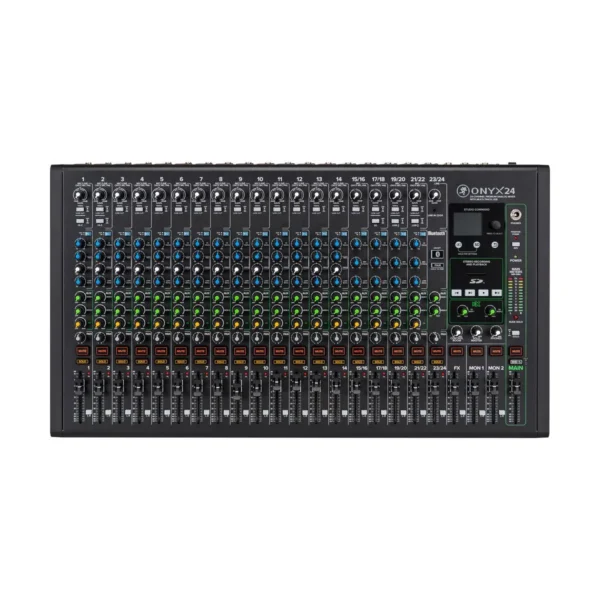 Mackie Onyx24 มิกเซอร์ 24 ช่อง Analog Mixer พร้อม Usb Multitrack Recording สำหรับสตูดิโอ ไลฟ์สตรีม และงานแสดงสด