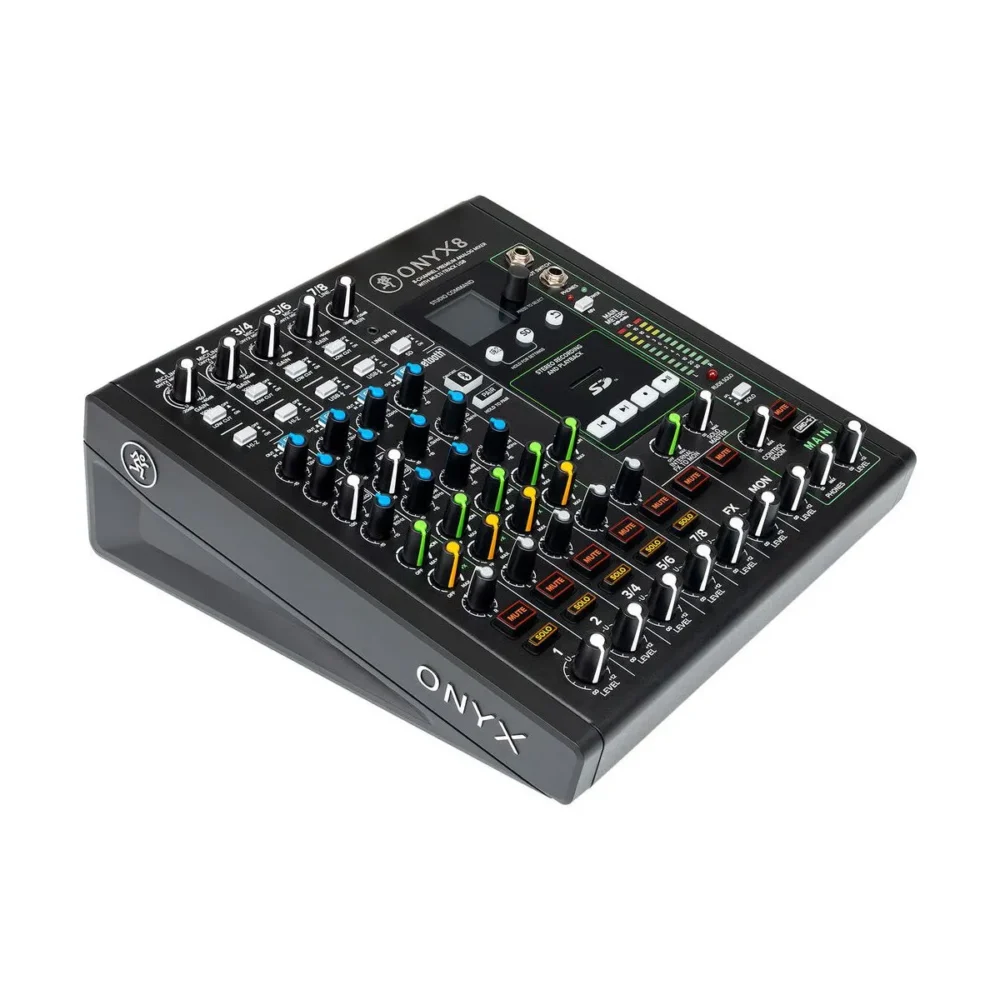 Mackie Onyx8 มิกเซอร์ 8 ช่อง Analog Mixer พร้อม Usb Recording สำหรับสตูดิโอและไลฟ์สตรีม Mackie Onyx8 มิกเซอร์ 8 ช่อง Analog Mixer พร้อม Usb Recording สำหรับสตูดิโอและไลฟ์สตรีม