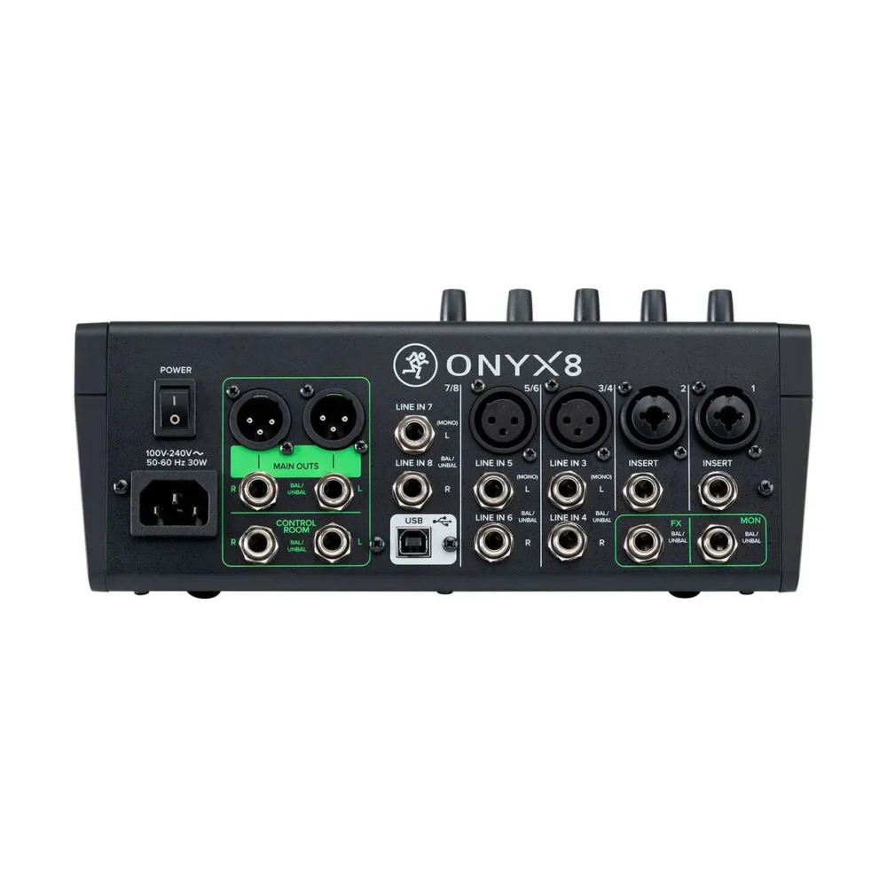 Mackie Onyx8 มิกเซอร์ 8 ช่อง Analog Mixer พร้อม Usb Recording สำหรับสตูดิโอและไลฟ์สตรีม Mackie Onyx8 มิกเซอร์ 8 ช่อง Analog Mixer พร้อม Usb Recording สำหรับสตูดิโอและไลฟ์สตรีม