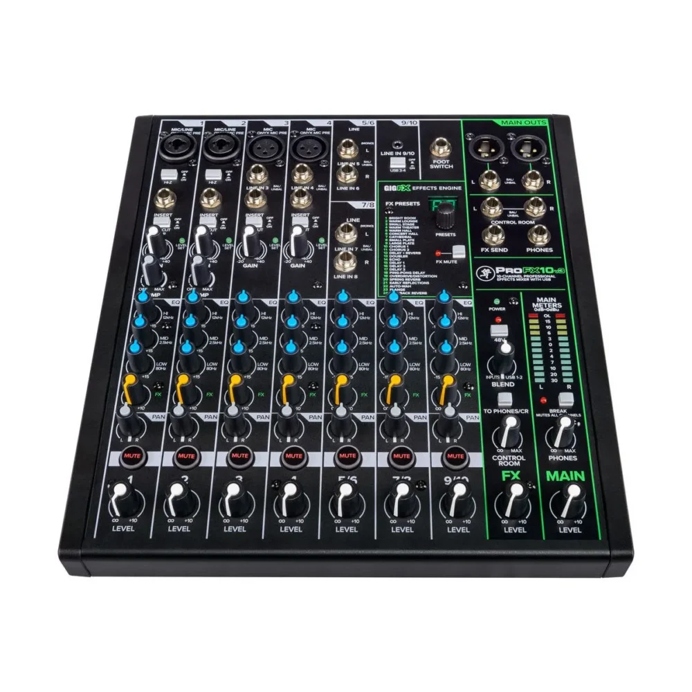 Mackie Profx10v3 มิกเซอร์ 10 ช่อง Professional Effects Mixer พร้อม Usb Recording สำหรับสตูดิโอ ไลฟ์สตรีม และงานแสดงสด Mackie Profx10v3 มิกเซอร์ 10 ช่อง Professional Effects Mixer พร้อม Usb Recording สำหรับสตูดิโอ ไลฟ์สตรีม และงานแสดงสด