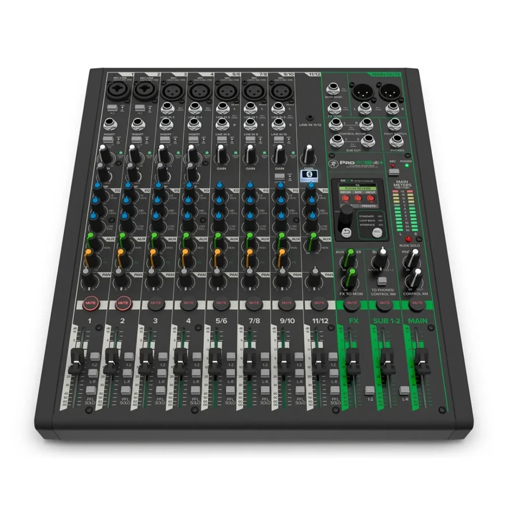 Mackie Profx12v3+ มิกเซอร์ 12 ช่อง Analog Mixer พร้อมเอฟเฟกต์ Gigfx+ และ Usb-C Recording สำหรับสตูดิโอ ไลฟ์สตรีม และพอดแคสต์ Mackie Profx12v3+ มิกเซอร์ 12 ช่อง Analog Mixer พร้อมเอฟเฟกต์ Gigfx+ และ Usb-C Recording สำหรับสตูดิโอ ไลฟ์สตรีม และพอดแคสต์