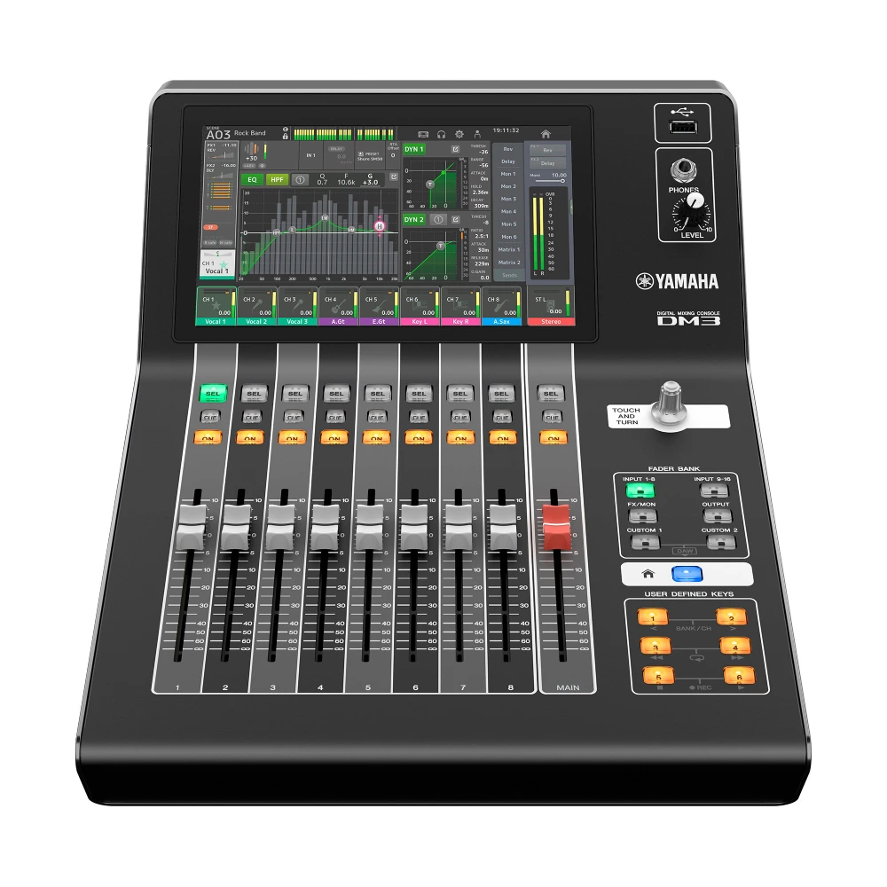 Yamaha Dm3 มิกเซอร์ดิจิตอล 8+1 Fader (Dante Version) Yamaha Dm3 มิกเซอร์ดิจิตอล 8+1 Fader (Dante Version)