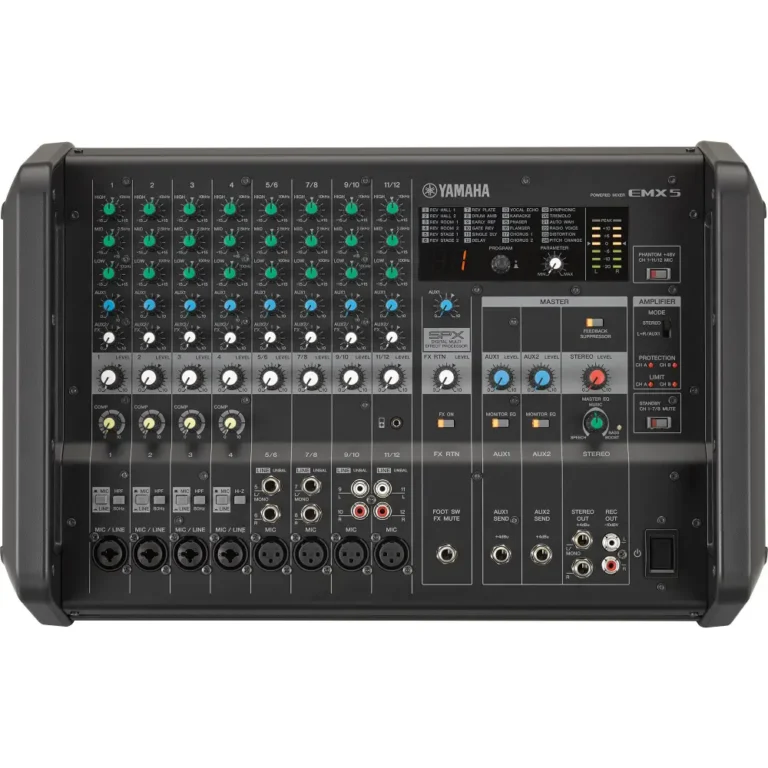 Yamaha Emx5 เพาเวอร์มิกเซอร์ 12 แชนแนล กำลังขับ 630w+630w