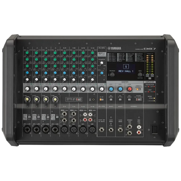 Yamaha Emx7 เพาเวอร์มิกเซอร์ 12 แชนแนล กำลังขับ 710w+710w