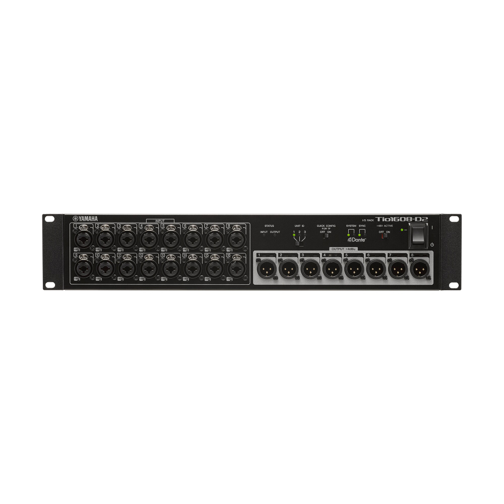 Yamaha Tio1608-D2 สเตจบ็อกซ์ 16-In / 8-Out พร้อม Dante Yamaha Tio1608-D2 สเตจบ็อกซ์ 16-In / 8-Out พร้อม Dante