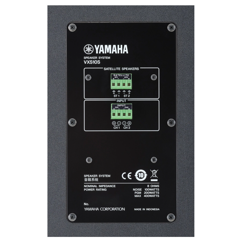 Yamaha Vxs10s ลำโพงซับวูฟเฟอร์ 10 นิ้ว สำหรับงานติดตั้ง Yamaha Vxs10s ลำโพงซับวูฟเฟอร์ 10 นิ้ว สำหรับงานติดตั้ง