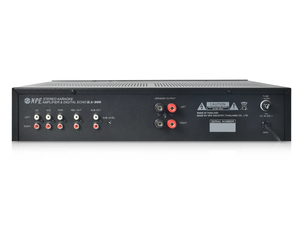 Npe Ka-300b แอมป์คาราโอเกะ 2x150w พร้อม Echo Control Npe Ka-300b แอมป์คาราโอเกะ 2x150w พร้อม Echo Control