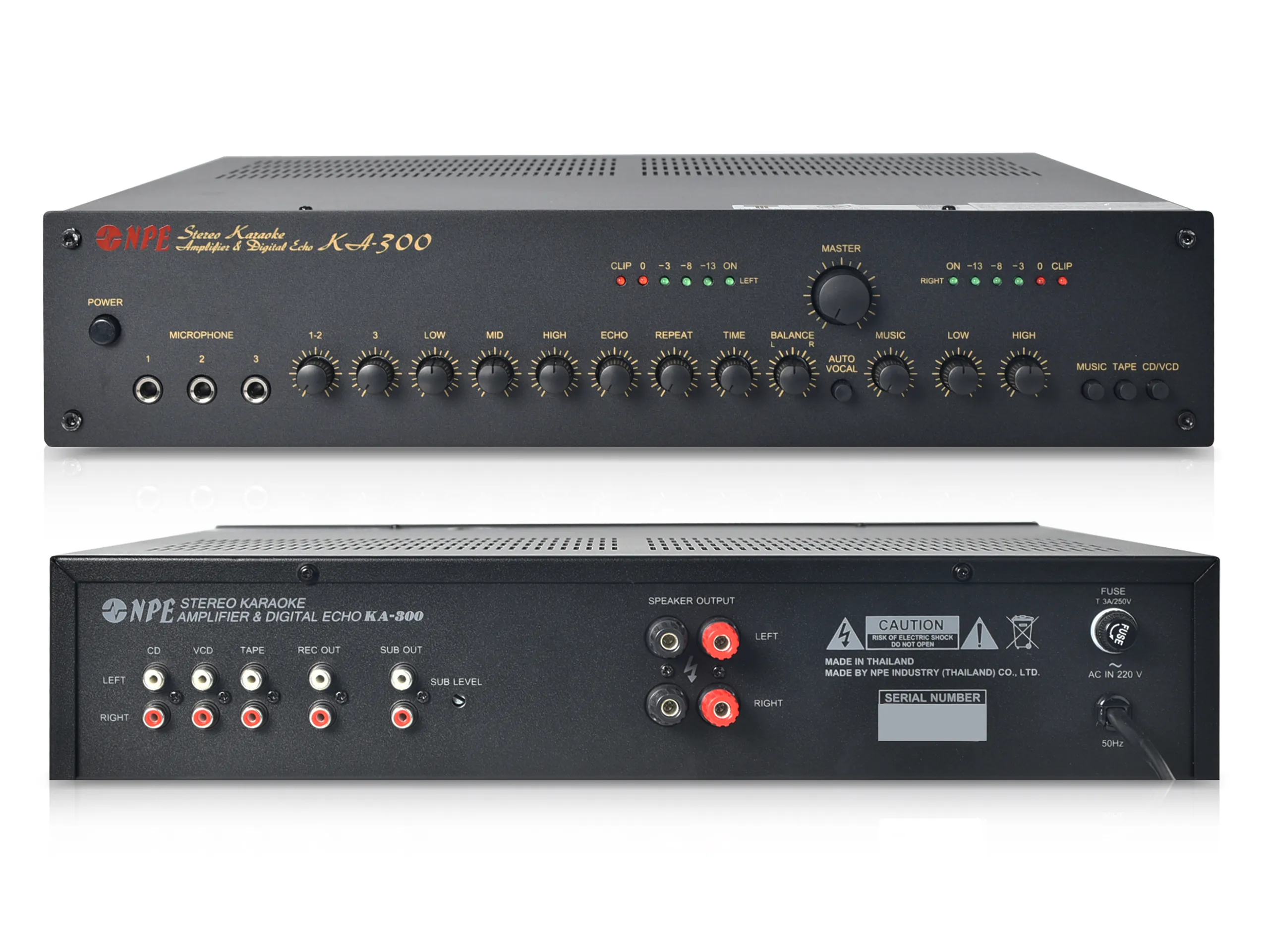 Npe Ka-300b แอมป์คาราโอเกะ 2x150w พร้อม Echo Control Npe Ka-300b แอมป์คาราโอเกะ 2x150w พร้อม Echo Control