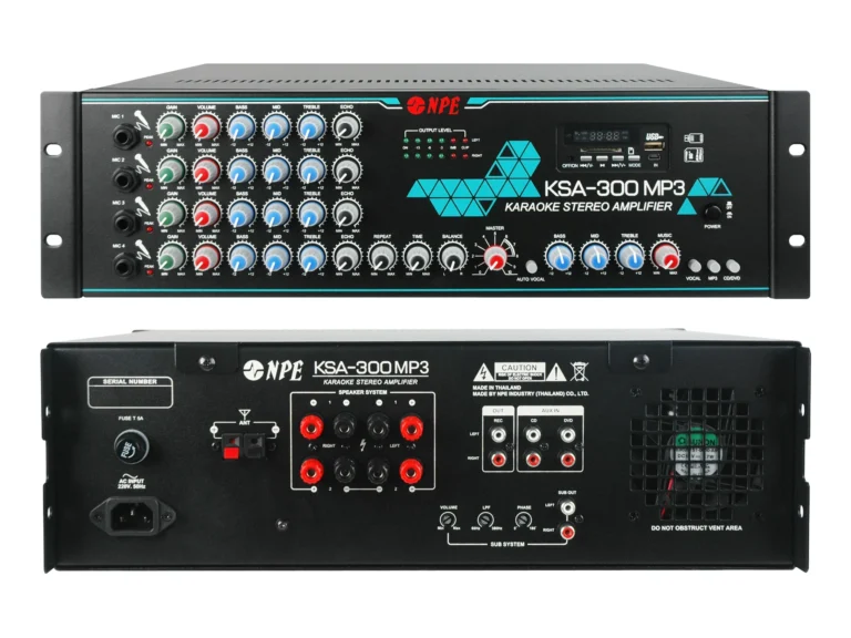 Npe Ksa-300mp3 แอมป์คาราโอเกะ 2x150w พร้อม Bluetooth Usb/sd Mp3