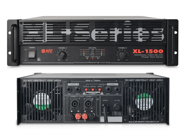 Npe Xl-1500 เพาเวอร์แอมป์ 2x800w Class Ab Stereo Power Amplifier