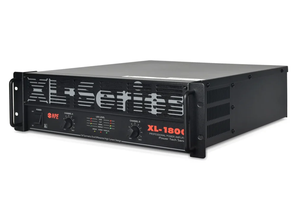 Npe Xl-1800 เพาเวอร์แอมป์ 2x1000w Class Ab Stereo Power Amplifier