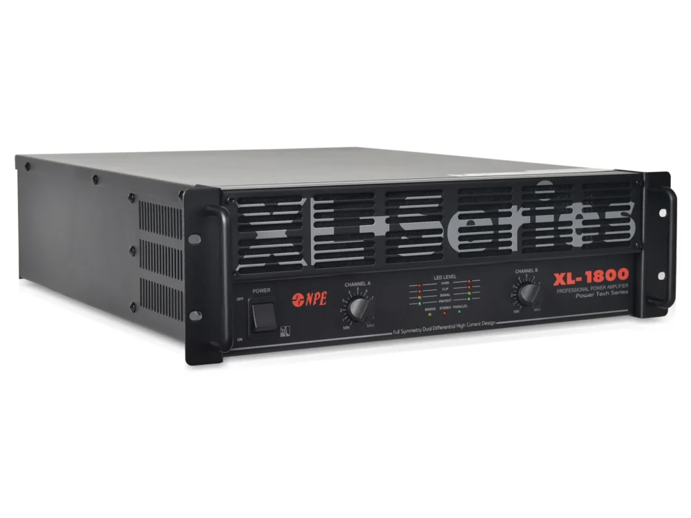 Npe Xl-1800 เพาเวอร์แอมป์ 2x1000w Class Ab Stereo Power Amplifier