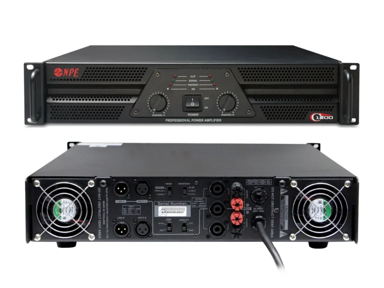 Npe C-1200 เพาเวอร์แอมป์ 2x620w Class Ab Professional Power Amplifier