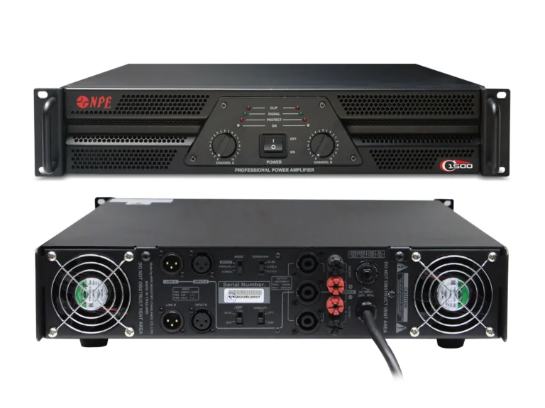 Npe C-1500 เพาเวอร์แอมป์ 2x820w Class Ab Professional Power Amplifier