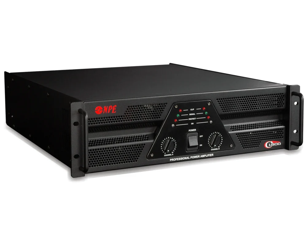 Npe C-1800 เพาเวอร์แอมป์ 2x1100w Class Ab Professional Power Amplifier Npe C-1800 เพาเวอร์แอมป์ 2x1100w Class Ab Professional Power Amplifier