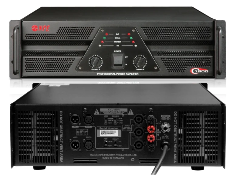 Npe C-1800 เพาเวอร์แอมป์ 2x1100w Class Ab Professional Power Amplifier