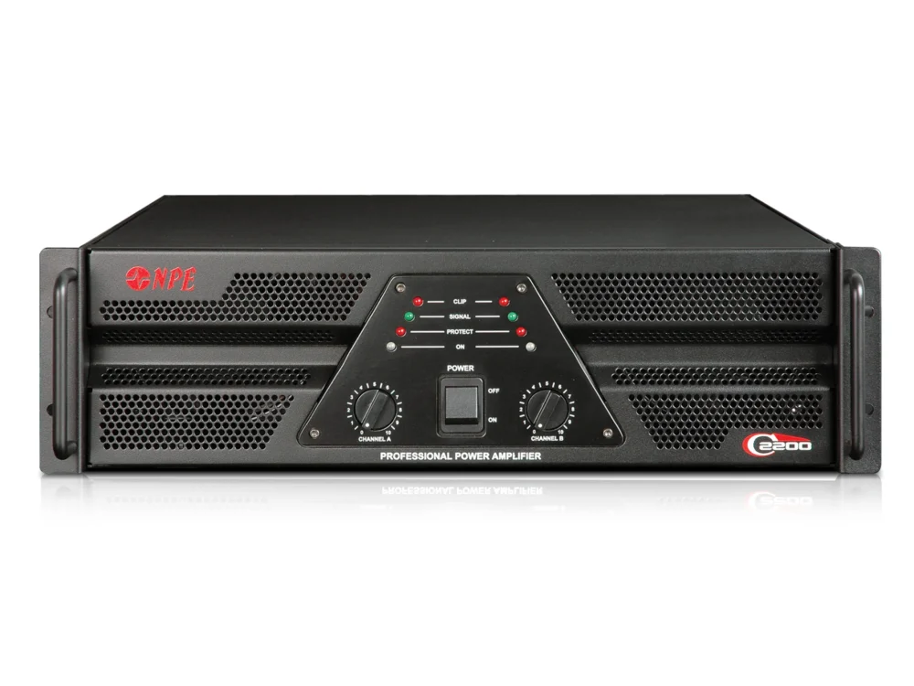 Npe C-2200 เพาเวอร์แอมป์ 2x1400w Class Ab Professional Power Amplifier Npe C-2200 เพาเวอร์แอมป์ 2x1400w Class Ab Professional Power Amplifier