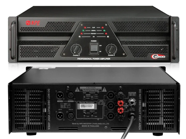 Npe C-2200 เพาเวอร์แอมป์ 2x1400w Class Ab Professional Power Amplifier