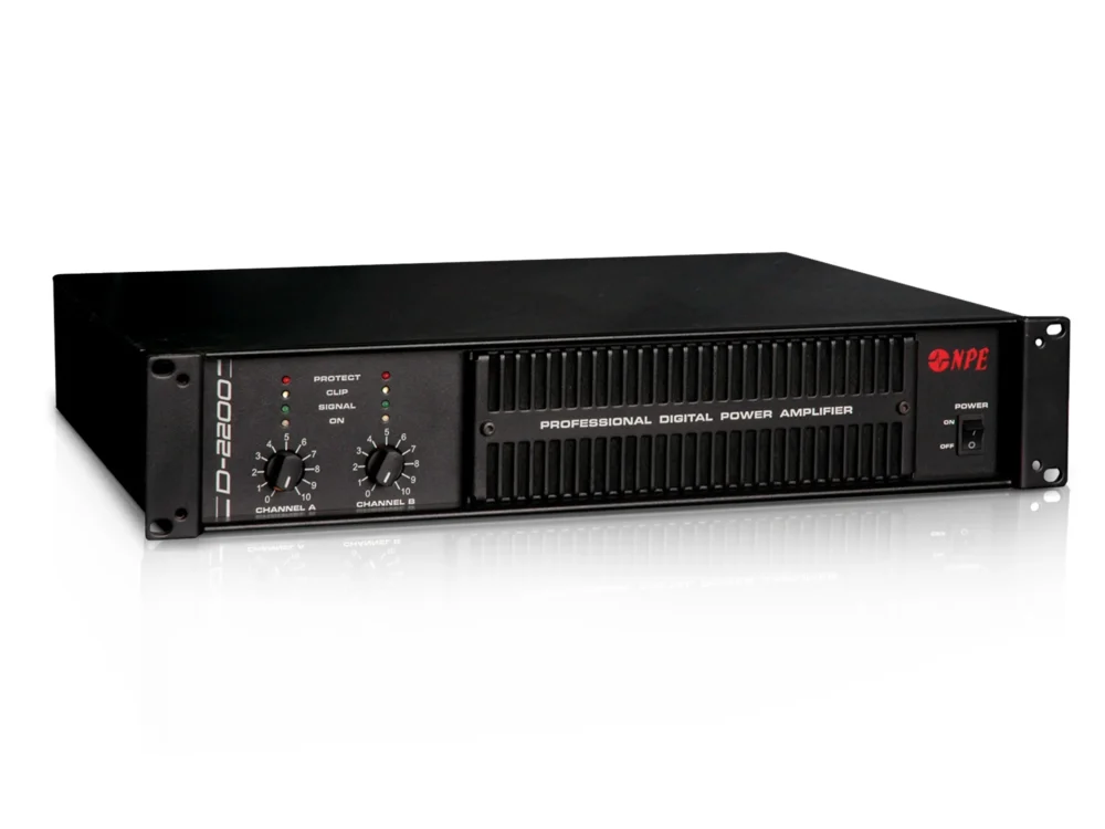 Npe D-2200 เพาเวอร์แอมป์ 2x1100w Class D Professional Power Amplifier Npe D-2200 เพาเวอร์แอมป์ 2x1100w Class D Professional Power Amplifier
