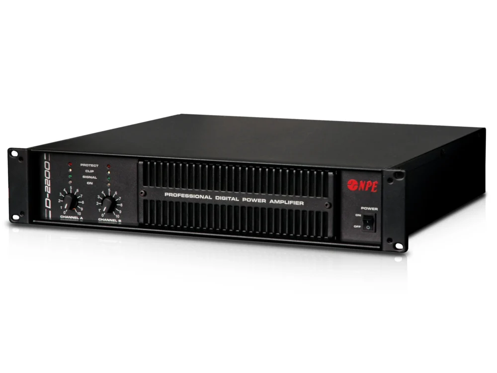 Npe D-2200 เพาเวอร์แอมป์ 2x1100w Class D Professional Power Amplifier Npe D-2200 เพาเวอร์แอมป์ 2x1100w Class D Professional Power Amplifier