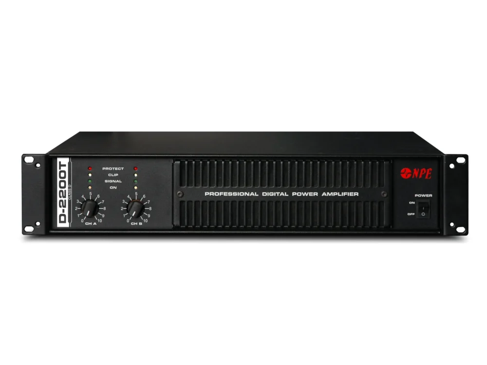 Npe D-2200t เพาเวอร์แอมป์ 2x1100w Class D Transformer Professional Power Amplifier Npe D-2200t เพาเวอร์แอมป์ 2x1100w Class D Transformer Professional Power Amplifier