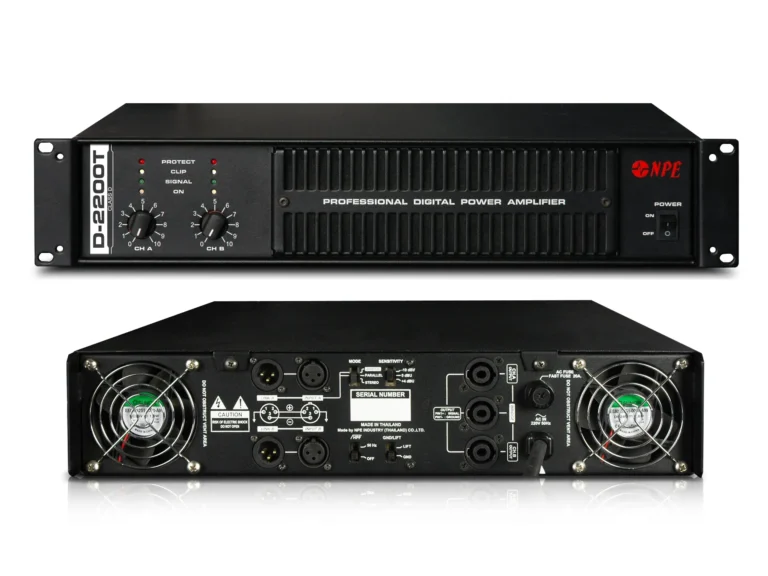 Npe D-2200t เพาเวอร์แอมป์ 2x1100w Class D Transformer Professional Power Amplifier