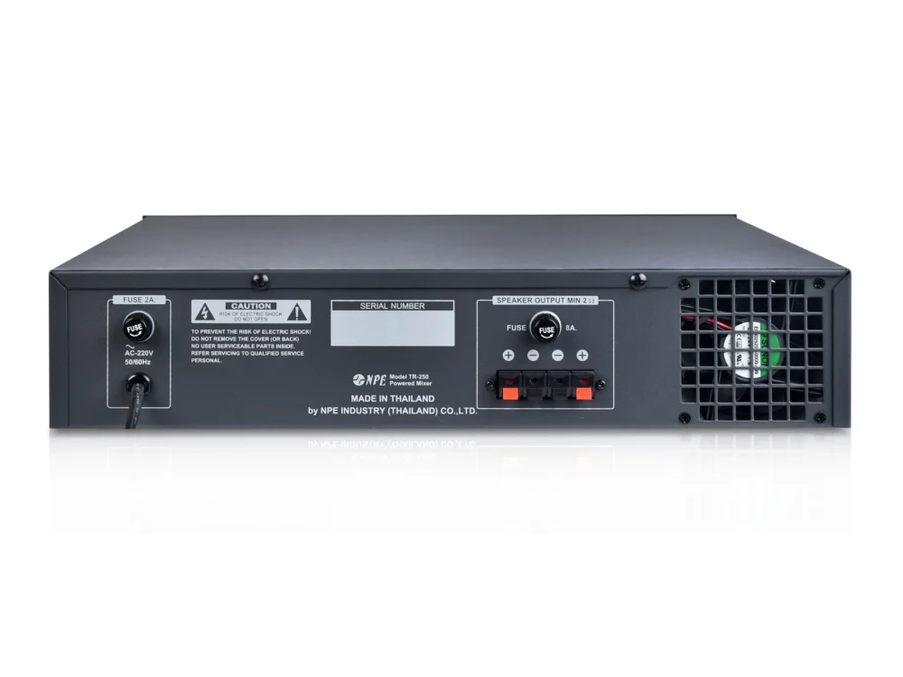 Npe Tr-250 เพาเวอร์มิกเซอร์ 125w รองรับ 4 Mic 2 Aux Npe Tr-250 เพาเวอร์มิกเซอร์ 125w รองรับ 4 Mic 2 Aux