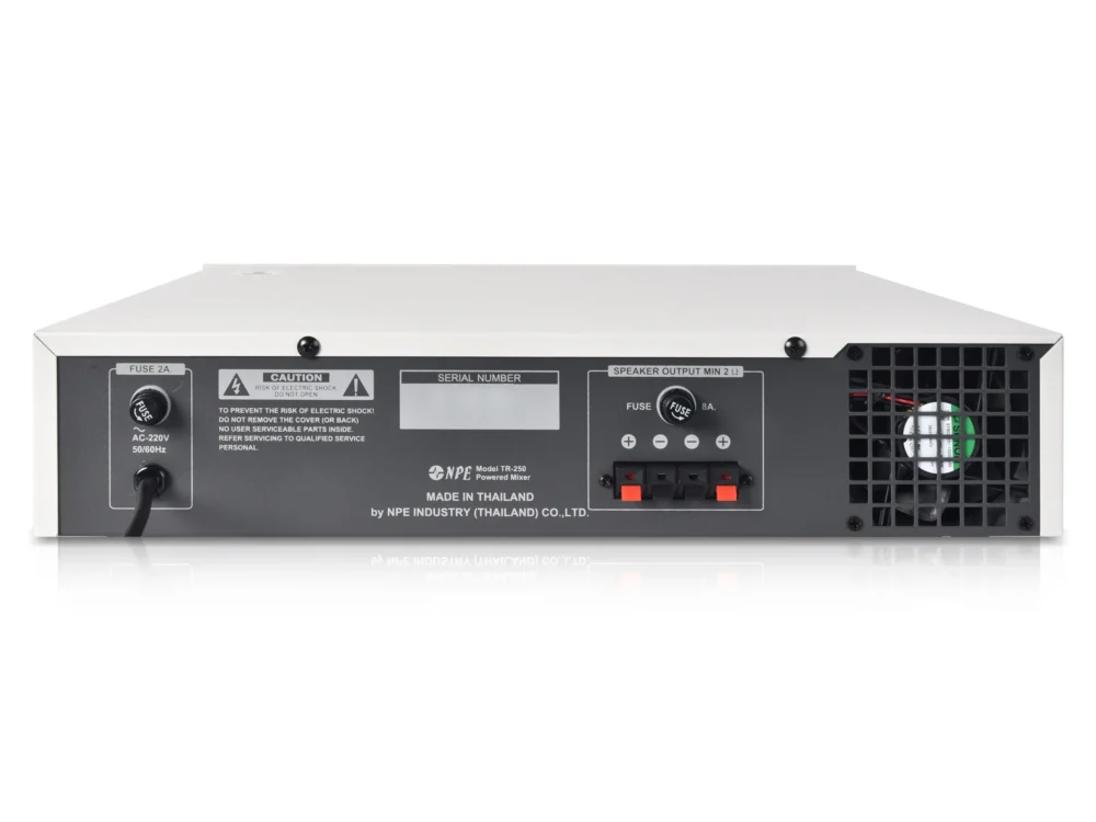 Npe Tr-250 เพาเวอร์มิกเซอร์ 125w รองรับ 4 Mic 2 Aux Npe Tr-250 เพาเวอร์มิกเซอร์ 125w รองรับ 4 Mic 2 Aux
