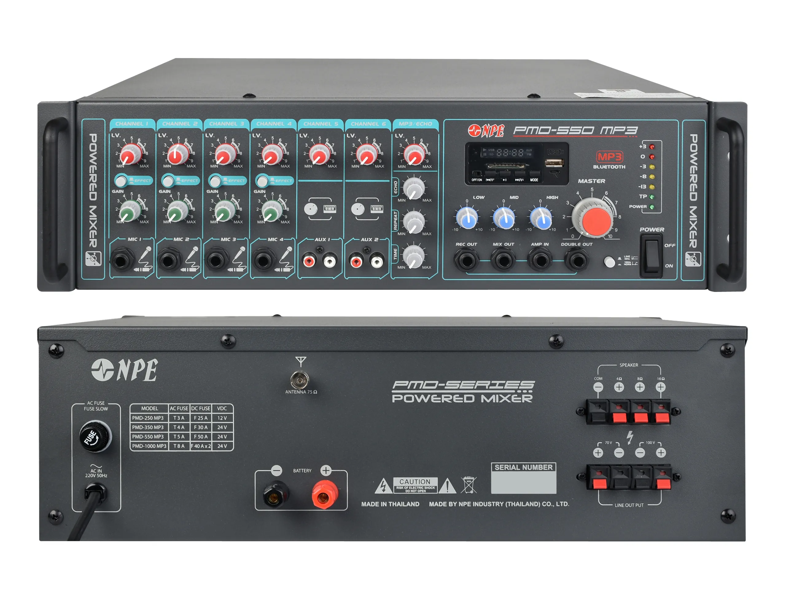 Npe Pmd-550mp3 เพาเวอร์มิกเซอร์ 550w พร้อม Usb/sd Mp3 Player และ Bluetooth Npe Pmd-550mp3 เพาเวอร์มิกเซอร์ 550w พร้อม Usb/sd Mp3 Player และ Bluetooth