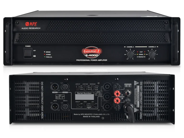 Npe E-4000 เพาเวอร์แอมป์ 2x1200w Class Ab Professional Power Amplifier