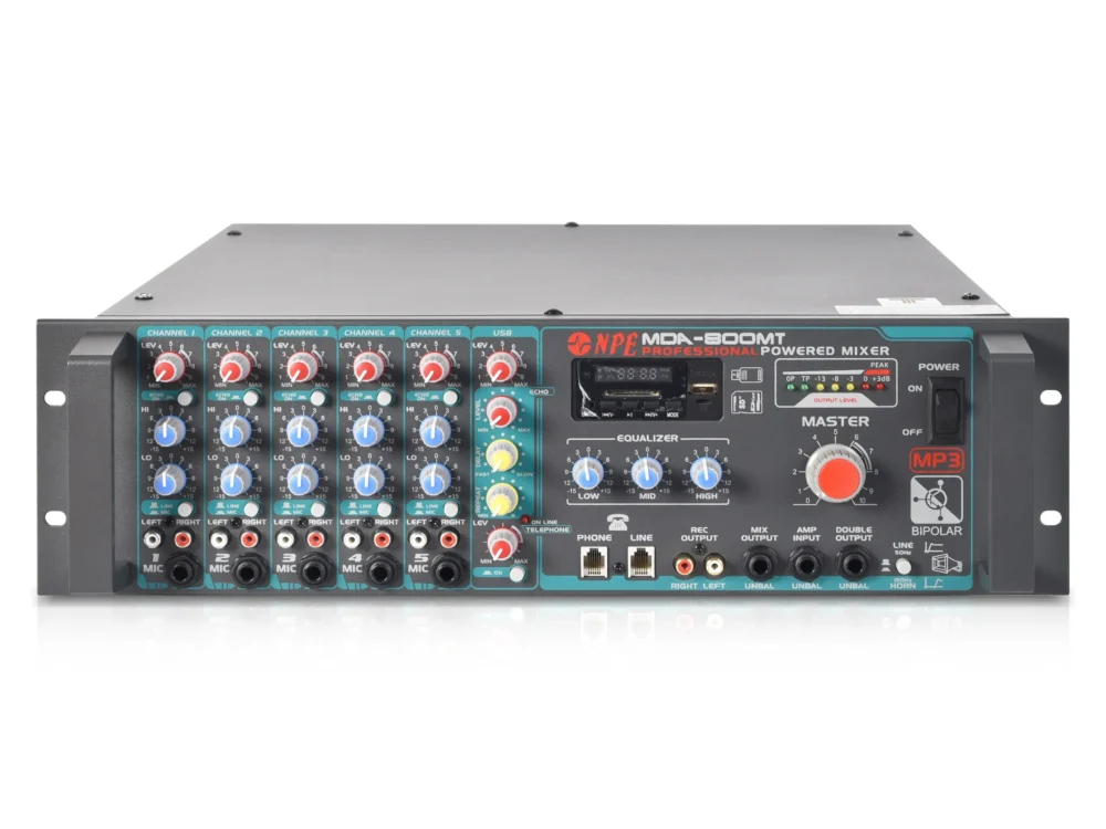 Npe Mda-800mt เพาเวอร์มิกเซอร์ 500w พร้อม Bluetooth 70v/100v Npe Mda-800mt เพาเวอร์มิกเซอร์ 500w พร้อม Bluetooth 70v/100v